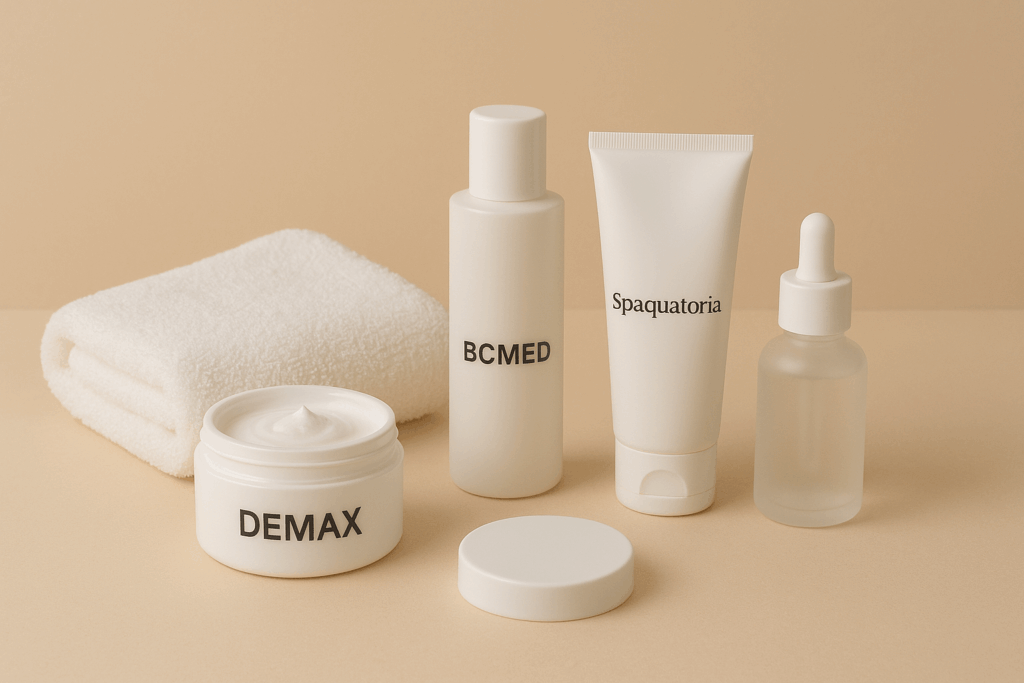 Баночки с кремами с лого брендов