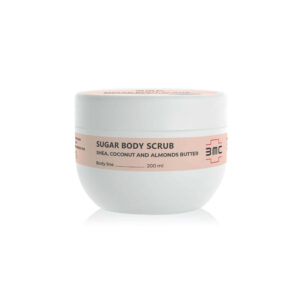 sugar-body-scrub.-shea-coconut-and-almonds-butter_BCMED Сахарный скраб для тела BCMED с маслом Ши, Кокоса и Миндаля